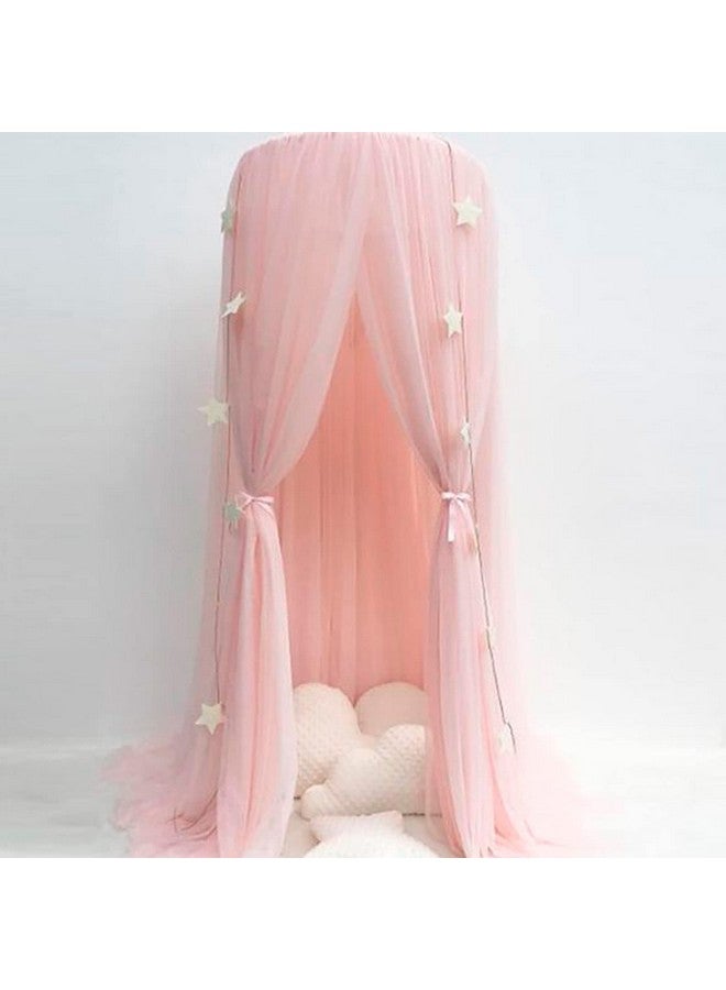 Zunate Princess Girls Fairy Dream Tent, Lace Chiffon Netting, Elegant Kids Bed Canopy Netting for Baby Crib with Dome Netting, Girls Queen Size Canopy Bed Curtains, Gray, White - Image 3