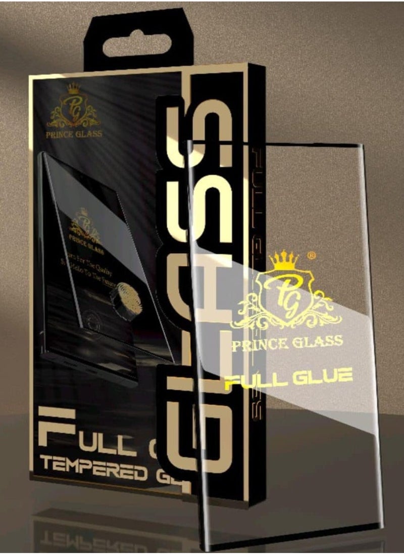 Full Glue Protector For Vivo V30E , Edge to Edge 9H Hardness Anti Fingerprint Curved Edges Scratch Resistance Tempered Glass Compatible With Vivo V30E