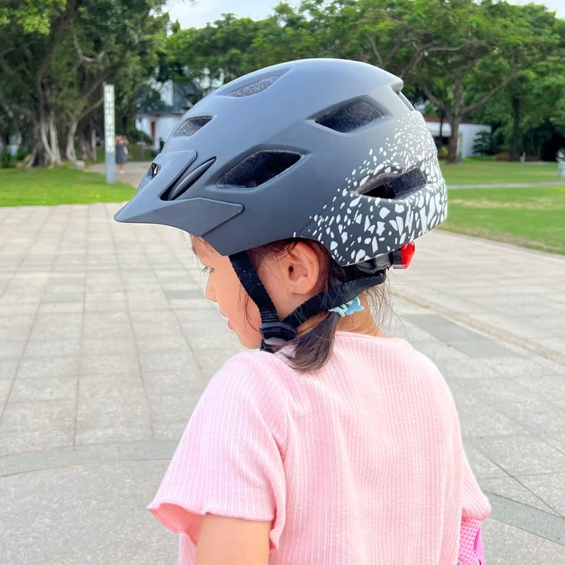 Bavilk Kids Bike Helmet, Kids Boys Girls Bike Helmets with LED Light Detachable Visor Children Youth Teen Multi-Sport for Skating Cycling Scooter Skateboard Adjustable & Lightweight 19.7"-22.4" - Image 5