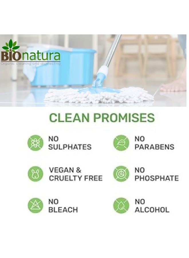 بيوناتورا BioNatura Organic Floor Cleaner | 5 Litres | Eco-Friendly Disinfectant | Fresh Scent | Safe for All Floor Types | Non-Toxic, Plant-Based Formula - Image 4