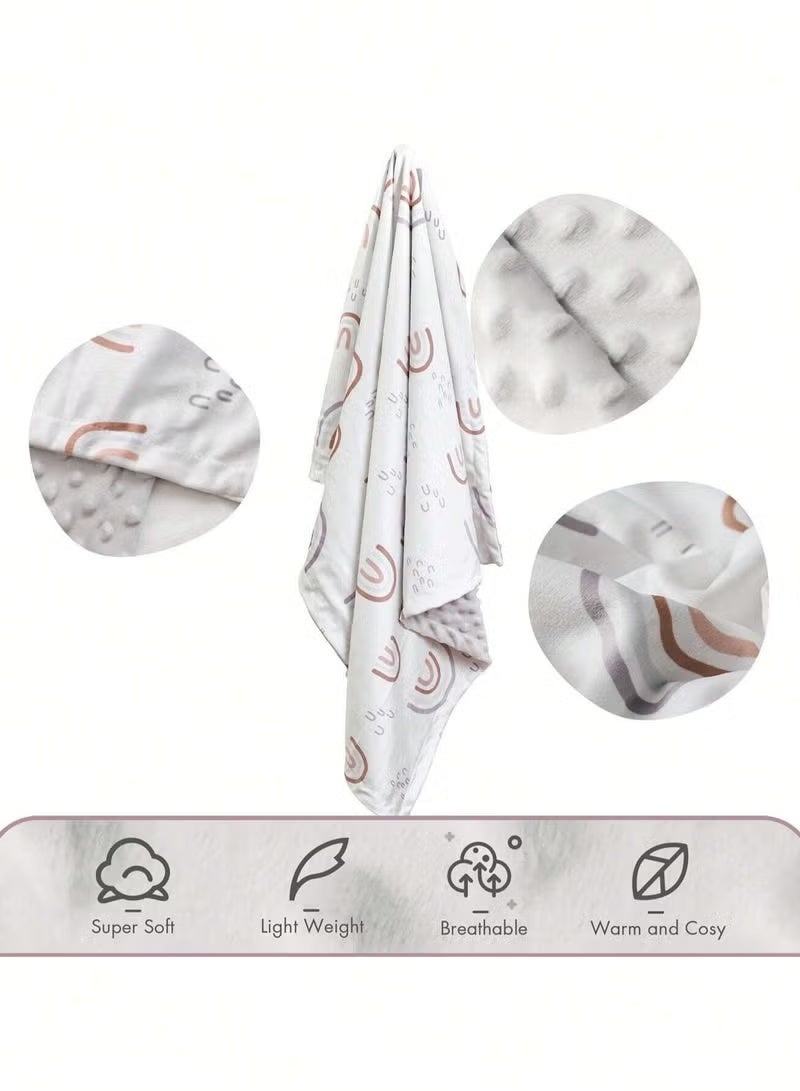 MIXDE Kids Baby Blanket Newborn Gifts, Soft Plush Blankets with Dotted Backing, Fleece Fabric Essentials for Unisex, Toddlers, Boys Girls 75x100cm - Image 3