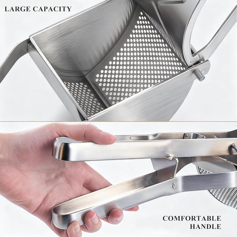 METLUCK Potato Ricer, Large 22oz Potato Ricer Potato Masher Stainless Steel Heavy Duty for Smooth and Fluffy Mashed Potatoes - Image 4