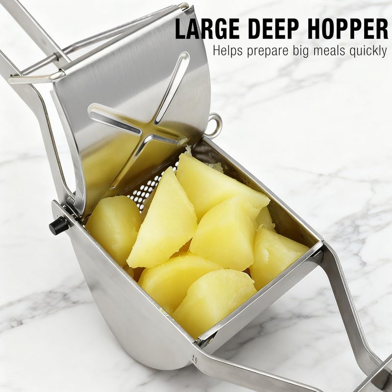 METLUCK Potato Ricer, Large 22oz Potato Ricer Potato Masher Stainless Steel Heavy Duty for Smooth and Fluffy Mashed Potatoes - Image 3