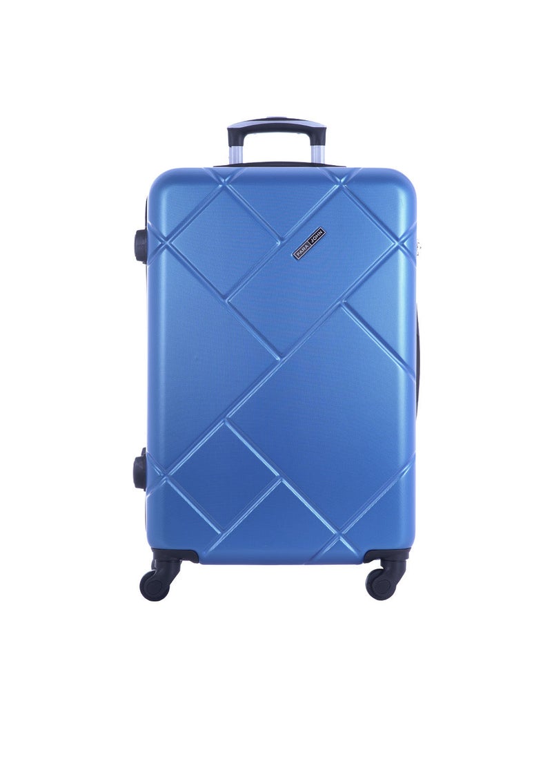 PARAJOHN - Lightweight ABS Hard Side Spinner Cabin Luggage Trolley Bag Blue - Image 1