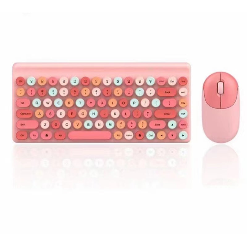 2.4G Wireless Gaming Keyboard and Kits for Desktop Computer 86-Key Wireless Keyboard and Combo Ergonomic Design Compatible with Windows 2000/XP/7/Vista/98/ME/8/10 - Image 1