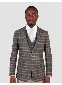 D'S DAMAT DS Damat Grey Slim Fit Combination Suit  - Image 1