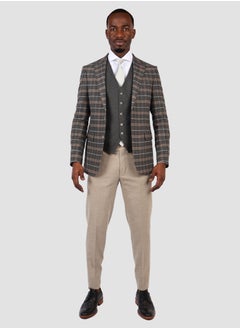 D'S DAMAT DS Damat Grey Slim Fit Combination Suit  - Image 2