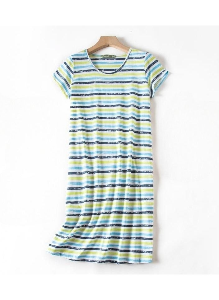 Generic - Cute Cartoon Cotton Homewear Knitted Sweet Large Short Sleeve Round Neck Pajamas - Image 1