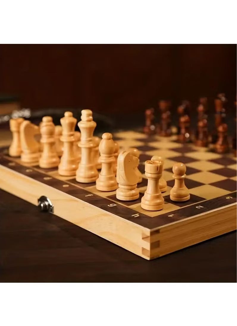 YelaJoy Premium Quality, Handcrafted Rosewood Unique Chess Board Set, Foldable Secure Storage for Magnetic Pieces with Extra Queens, Chess Set for Kids and Adults, Brown  - Image 4