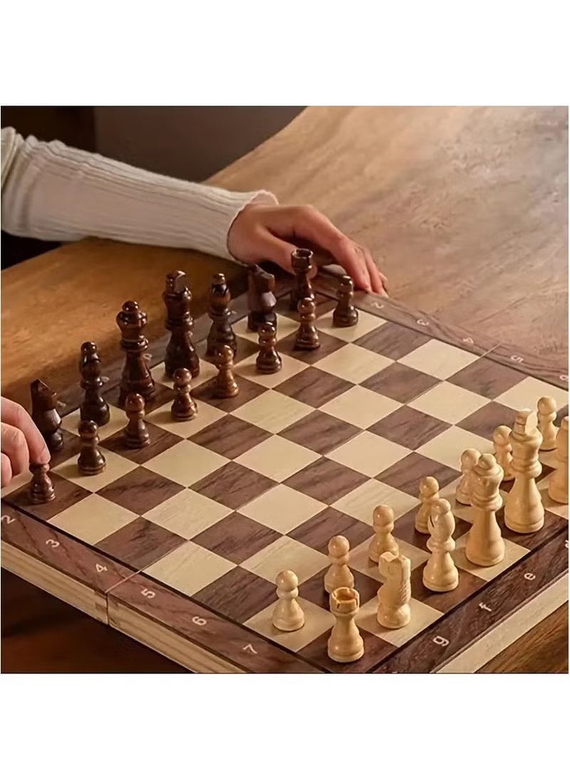 YelaJoy Premium Quality, Handcrafted Rosewood Unique Chess Board Set, Foldable Secure Storage for Magnetic Pieces with Extra Queens, Chess Set for Kids and Adults, Brown  - Image 5