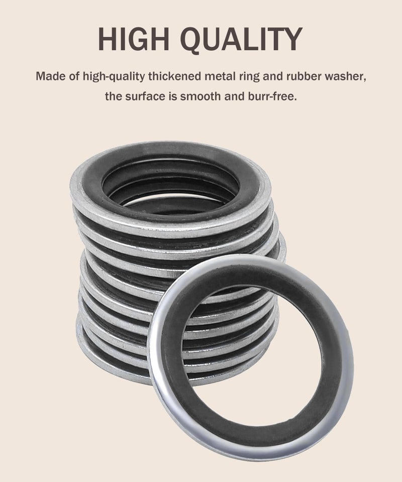 bylikeho 45PCS O Ring Assortment Kit,AC O Ring Kit,Car Accessories AC Seal Kit,Seal Gasket Washer,Automotive AC Compressor Seals,Sealing ORings Gasket Rubber Washer Orings - Image 3