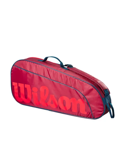 Wilson Junior Red Tennis Racket Bag, Holds up to 3 Rackets