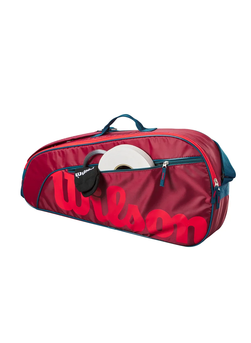 Wilson Junior Red Tennis Racket Bag, Holds up to 3 Rackets
