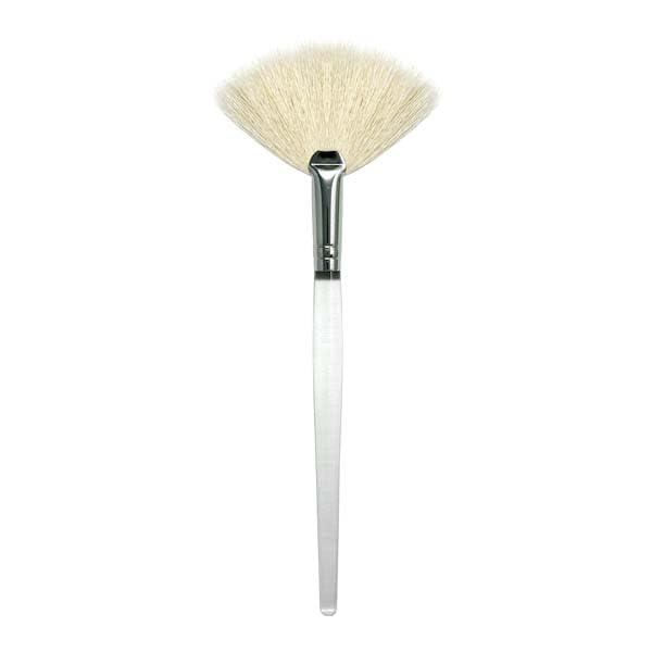 Appearus APPEARUS Facial Mask Fan Brush Set – Soft Natural White Goat Hair, Ideal for Spa Skincare and Face Mask Application 