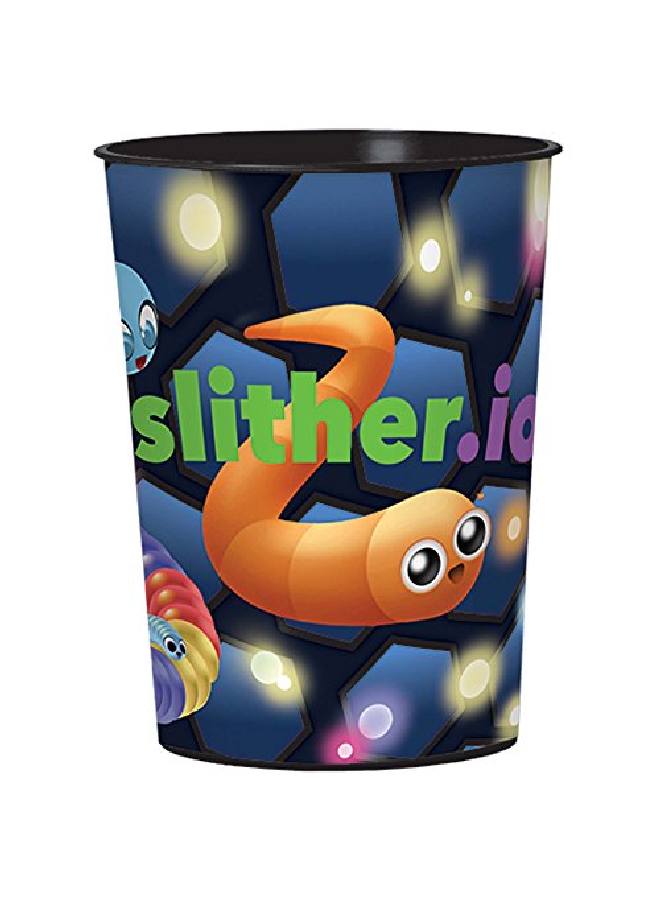 Amscan Slither.Io Plastic Favor Cup 16 Oz. ; Multicolor ; 1 Pc. - Image 1