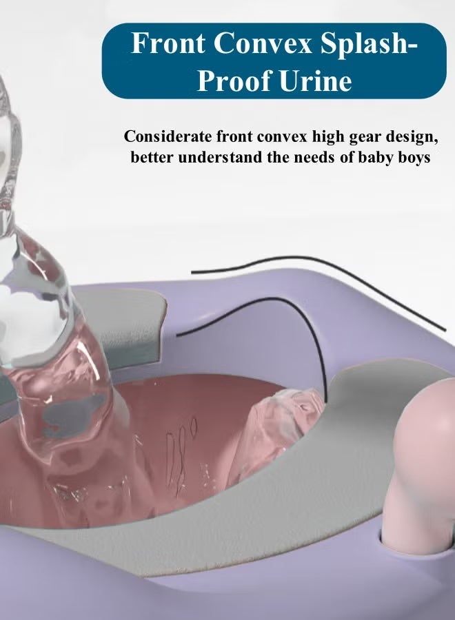 Berma Baby مرحاض الأطفال، مرحاض تدريب على استخدام المرحاض، كرسي مرحاض للأطفال الصغار مع مقعد ناعم، مرحاض قابل للإزالة، غير قابل للانزلاق، مناسب للأطفال الصغار والرضع والأطفال، مناسب للأولاد والبنات (بقرة وردية) - Image 5