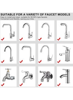KIIUMI Sink Filter Water Faucet,Universal 360°Rotating Bathroom Sink Filter with 5 Filter Element,Kitchen Faucet Water Filter， for Home Kitchen&Bathroom  - Image 4