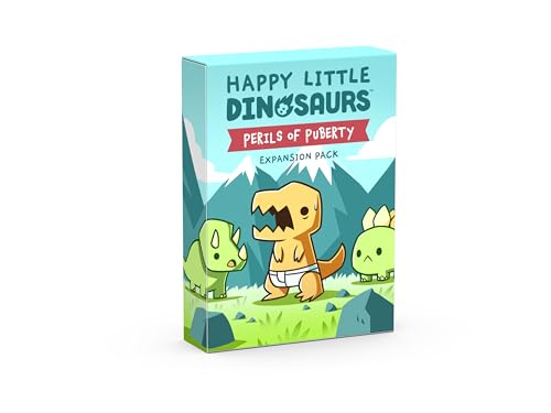 Unstable Games: Happy Little Dinosaurs Perils of Puberty Expansion Card Game - Great for Family Game Night - Image 1