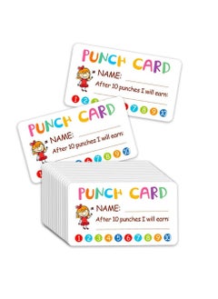 SYOSI Reward Punch Cards, 100pcs Reward Incentive Card for Teacher, Behavior Chart for Kids, Homeschool Classroom Supplies for Motivation 2" x 3.5"  - Image 2