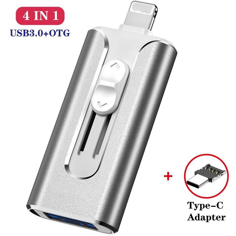 Apple Android Computer Typec Interface Mobile Phone U Disk For 32G-64G-128G Push-Pull U Disk 1Tb 2Tb - Image 1