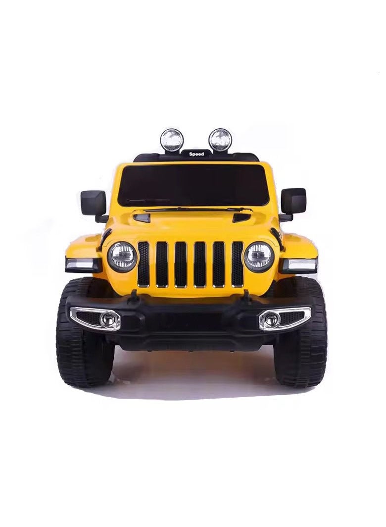 MULHEM Double Power Large Jeep Electric Car for Kids 2-7 Years Remote And Manual Control Gender Neutral 12V Motors - Image 1