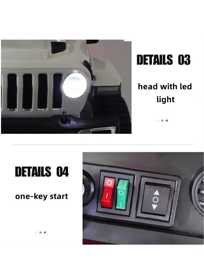 MULHEM Double Power Large Jeep Electric Car for Kids 2-7 Years Remote And Manual Control Gender Neutral 12V Motors - Image 5