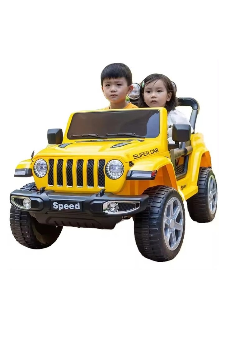MULHEM Double Power Large Jeep Electric Car for Kids 2-7 Years Remote And Manual Control Gender Neutral 12V Motors - Image 2