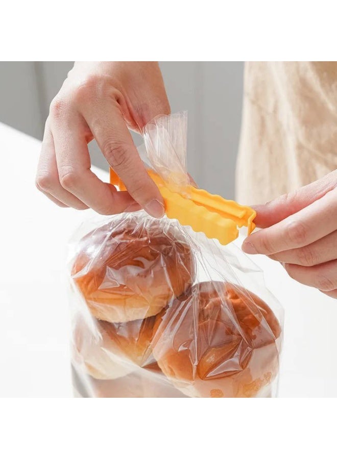 طقم غالق أكياس 12 قطعة + حامل مغناطيسي على شكل باكت بطاطس - Image 3