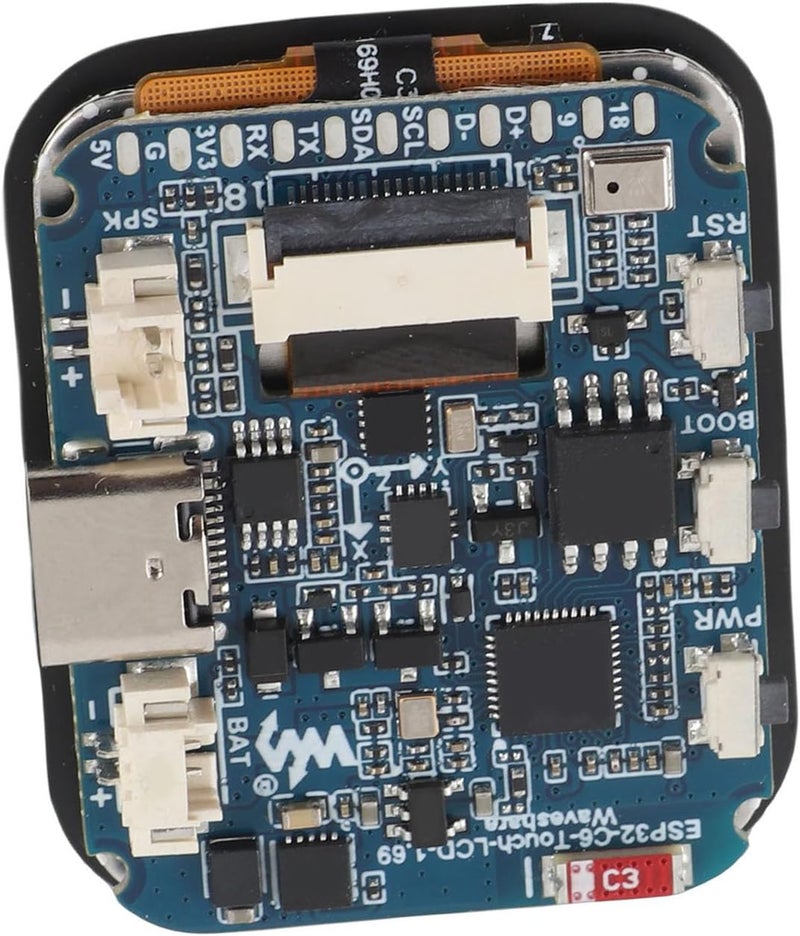 Yctze 1.69 Inch Touch Screen LCD Display Module, WiFi 6 Bluetooth 5.3.0 Thread Development Board, 240x280 Pixels 262K Colors Capacitive Touch Board with IoT Projects Compatibility - Image 3