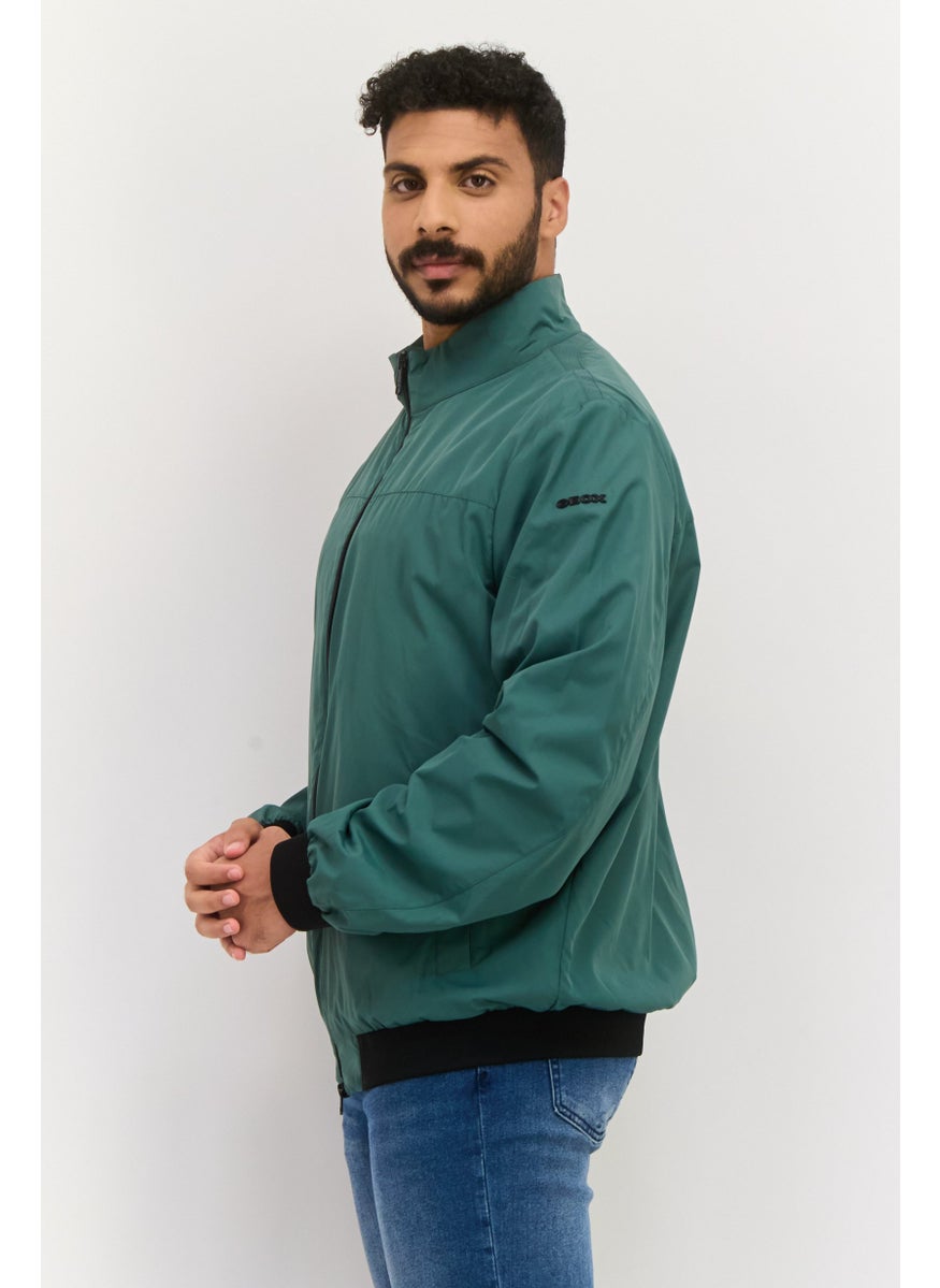 Men Plain Windbreaker Jacket, Green - pzsku/ZEB7416616EA53F16CFBBZ/45/_/1737642005/076c8fd2-be99-42b0-a552-90eefd81219b