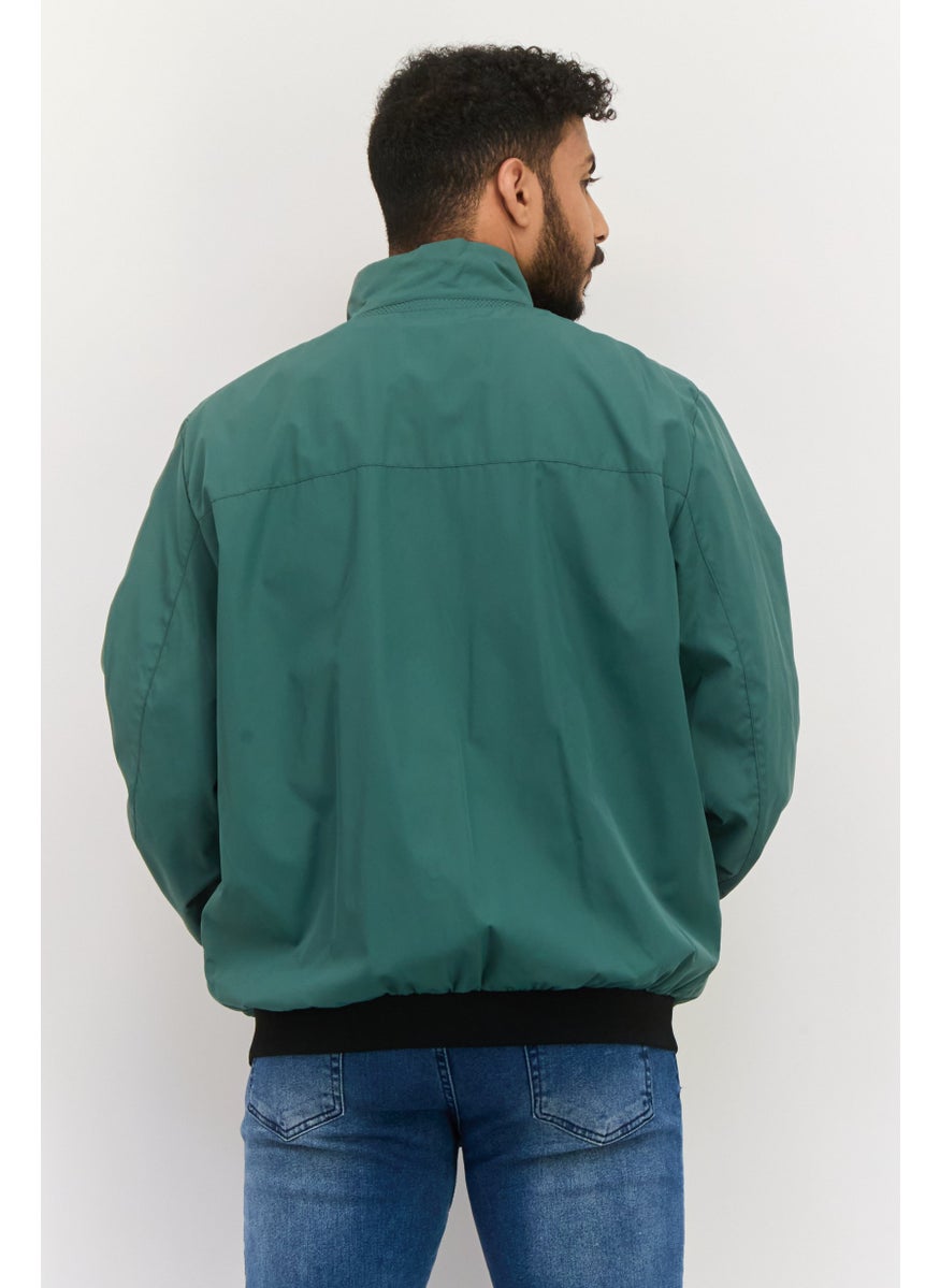 Men Plain Windbreaker Jacket, Green - pzsku/ZEB7416616EA53F16CFBBZ/45/_/1737642028/cd7d3bdb-8e75-41b3-a213-aafe2e4c6f39