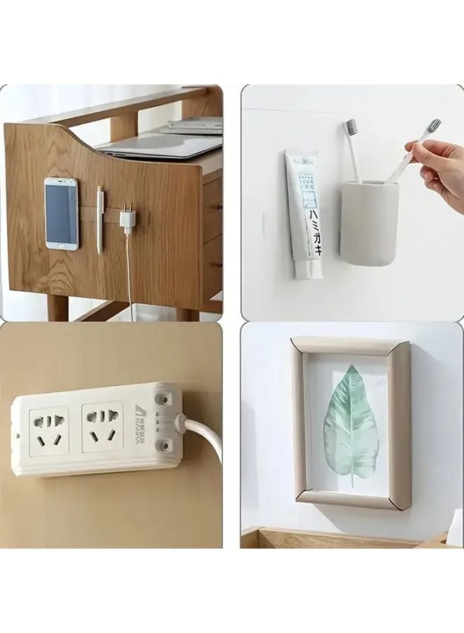 1Pack 50Pcs Heavy Duty Double Sided Adhesive Tape Transparent No Drill Strong Hold - Image 4