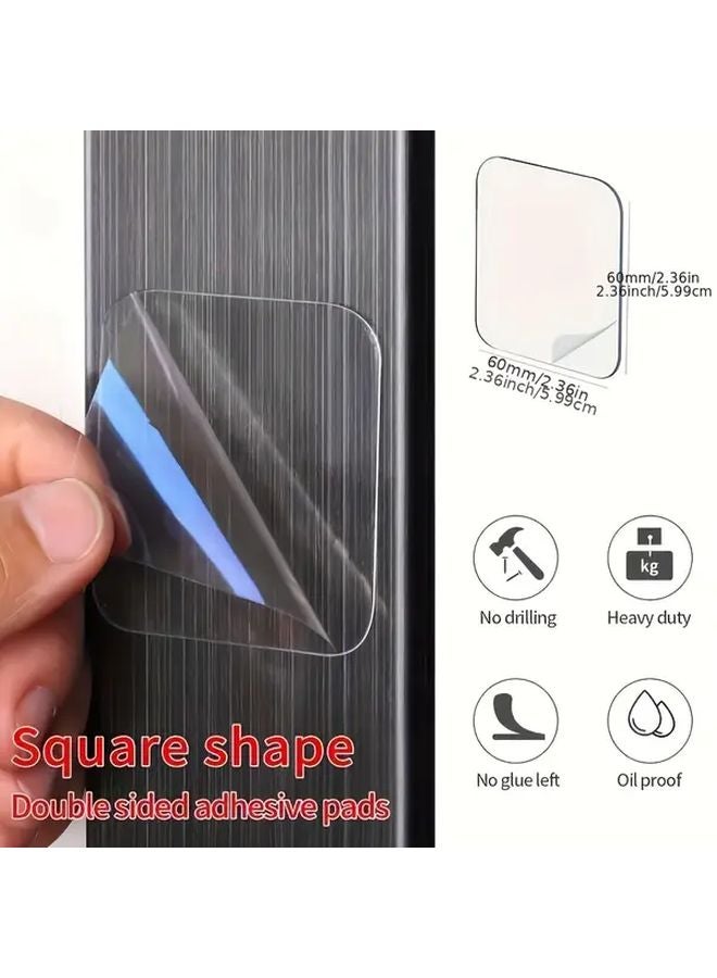 1Pack 50Pcs Heavy Duty Double Sided Adhesive Tape Transparent No Drill Strong Hold - Image 2