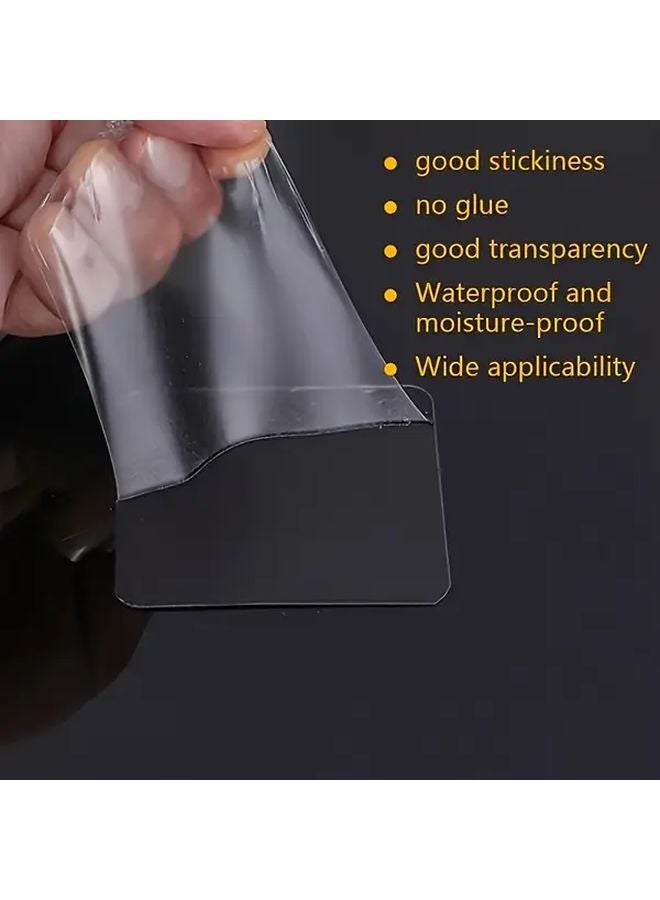 1Pack 50Pcs Heavy Duty Double Sided Adhesive Tape Transparent No Drill Strong Hold - Image 5
