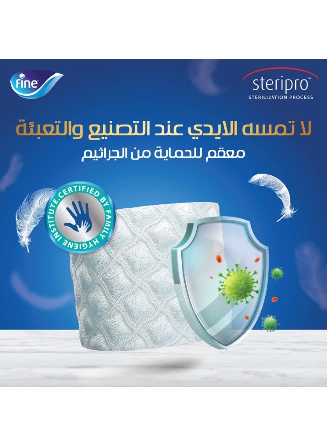 Fine Deluxe Toilet Paper – 3 Ply, 12 Rolls - Image 4