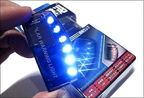 KAGOR 6 LED Car Alarm Warning Fake Dummy Solar Power Simulated Security Anti-Theft Flashing Light Car Burglar Alarm (Blue) - Image 5