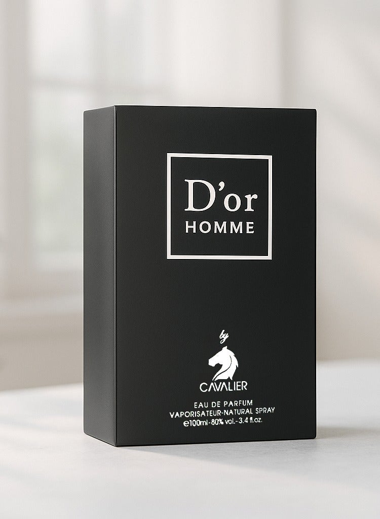 كافاليير بيرفيوم عطر دور هوم الفاخر للرجال من كافاليير – عطر زهري وعطري بنفحات بودرية وترابية أنيقة للرجال، 100 مل - Image 3