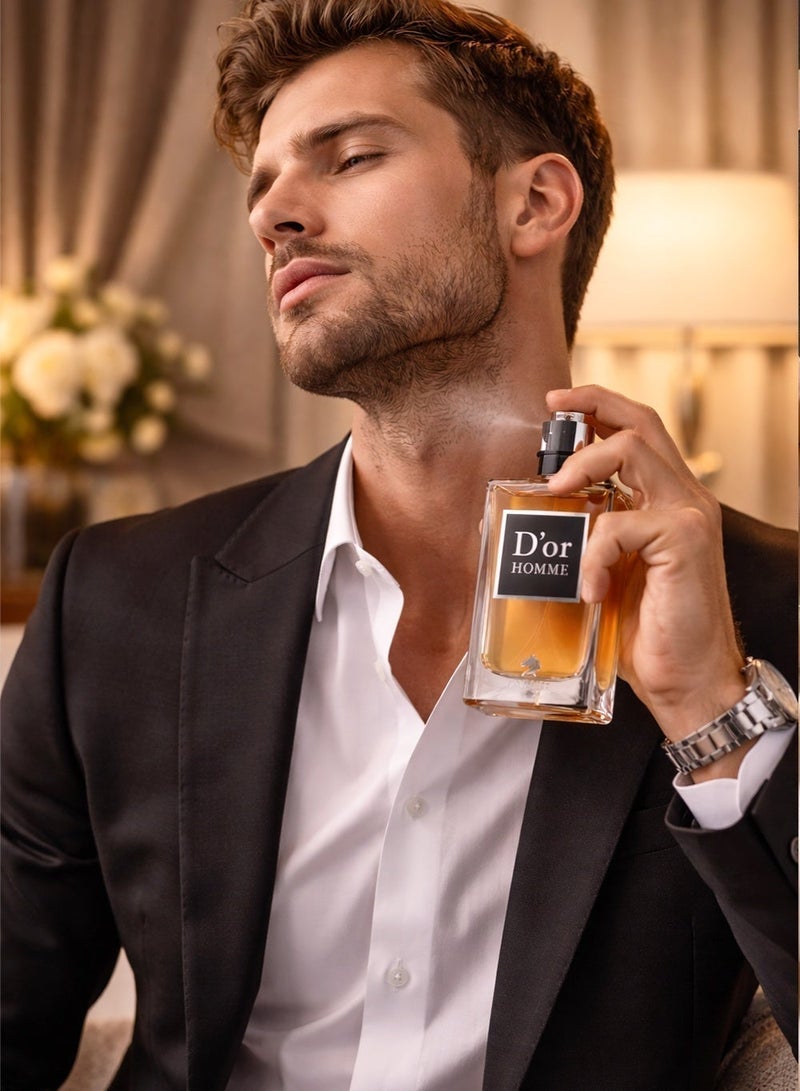كافاليير بيرفيوم عطر دور هوم الفاخر للرجال من كافاليير – عطر زهري وعطري بنفحات بودرية وترابية أنيقة للرجال، 100 مل - Image 2