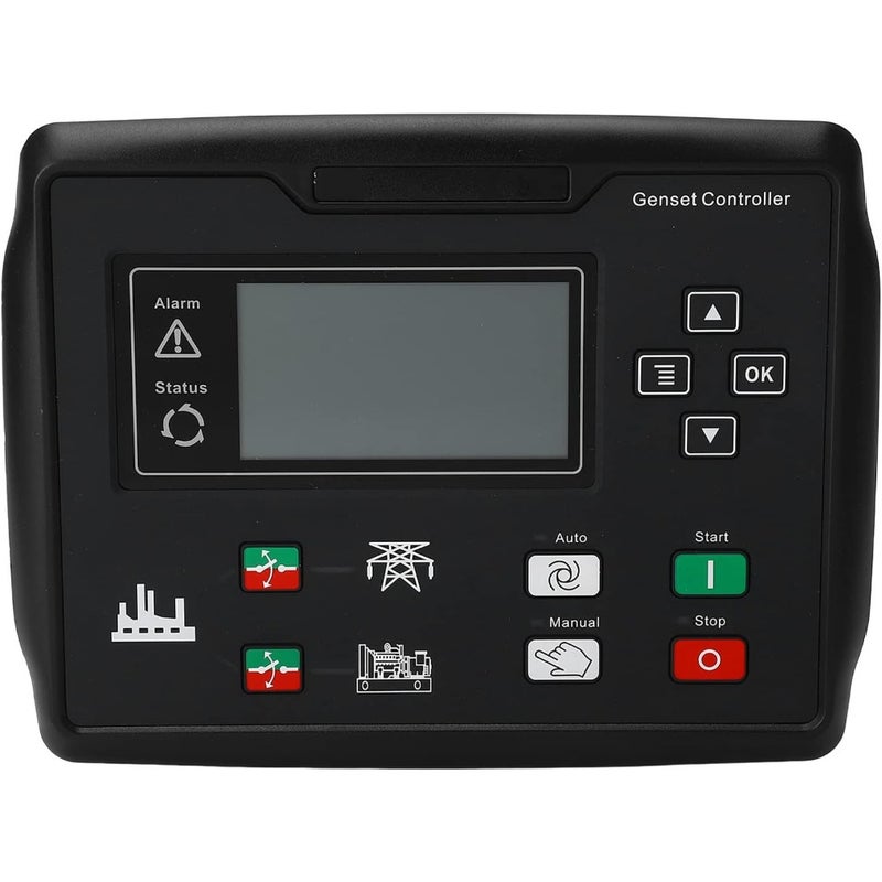 Generator Self Starting Controller with ABS Housing and LCD Display 132x64 Input Voltage Range 15-360V For Automatic Generator Start/Stop Industrial Grade Compact Design - Image 1
