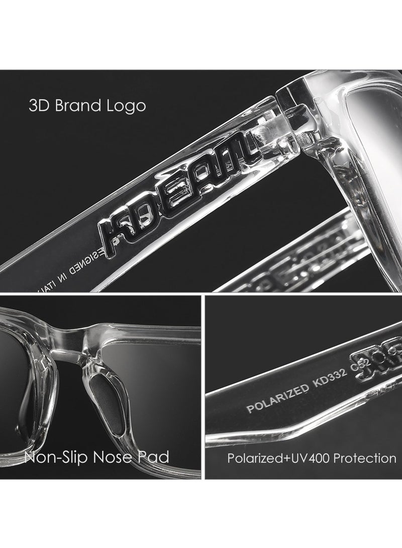 KDEAM Square Polarized Sunglasses – Trendy Unisex Outdoor Sports Shades with Colorful Lens - Image 4