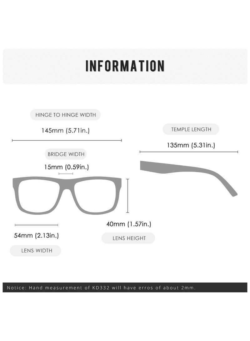 KDEAM Square Polarized Sunglasses – Trendy Unisex Outdoor Sports Shades with Colorful Lens - Image 5