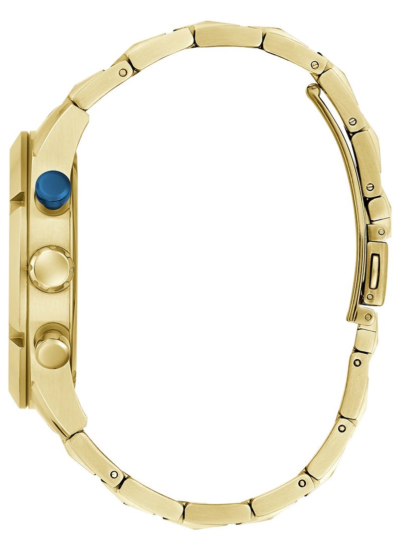 GUESS Mens Gold Tone Blue Multi-function Watch - GW0714G2  - Image 3