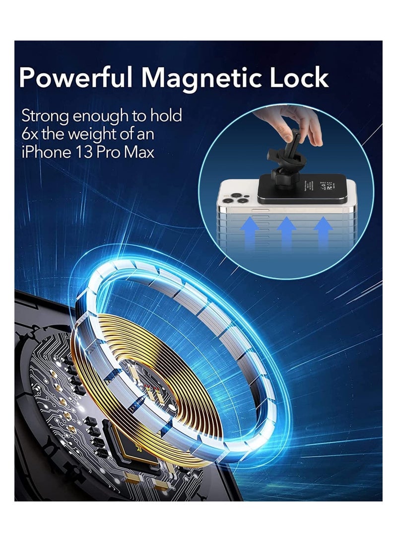 MagSafe Car Charger Magnetic Wireless Car Charger Fast Charging Auto Alignment Wireless Car Charger Air Vent Mount for iPhone 14 13 12 Series and Compatible with MagSafe Case Ring - Image 3