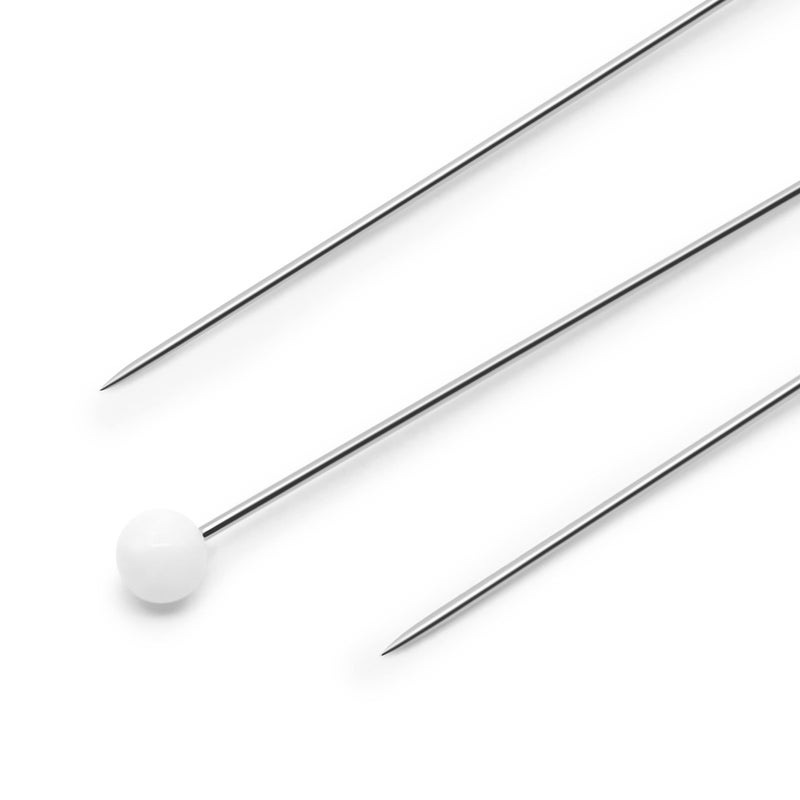 Dritz 61 Glass Head Pins, Extra Fine, 1-3/8-Inch (250-Count) , White - Image 2