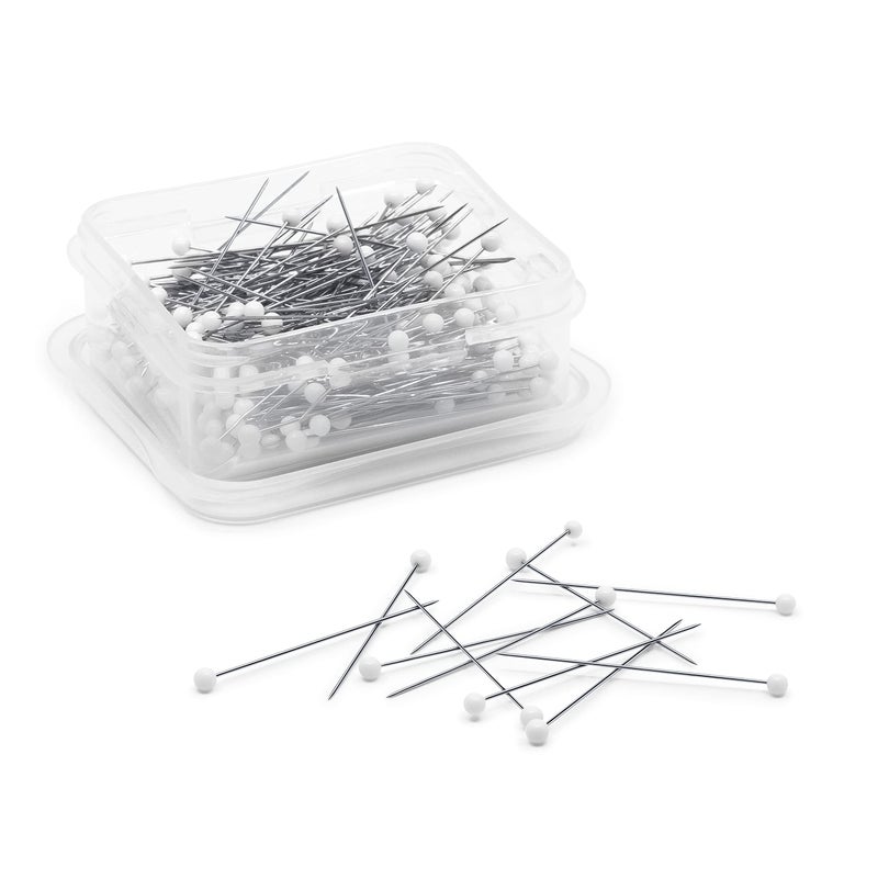 Dritz 61 Glass Head Pins, Extra Fine, 1-3/8-Inch (250-Count) , White - Image 3