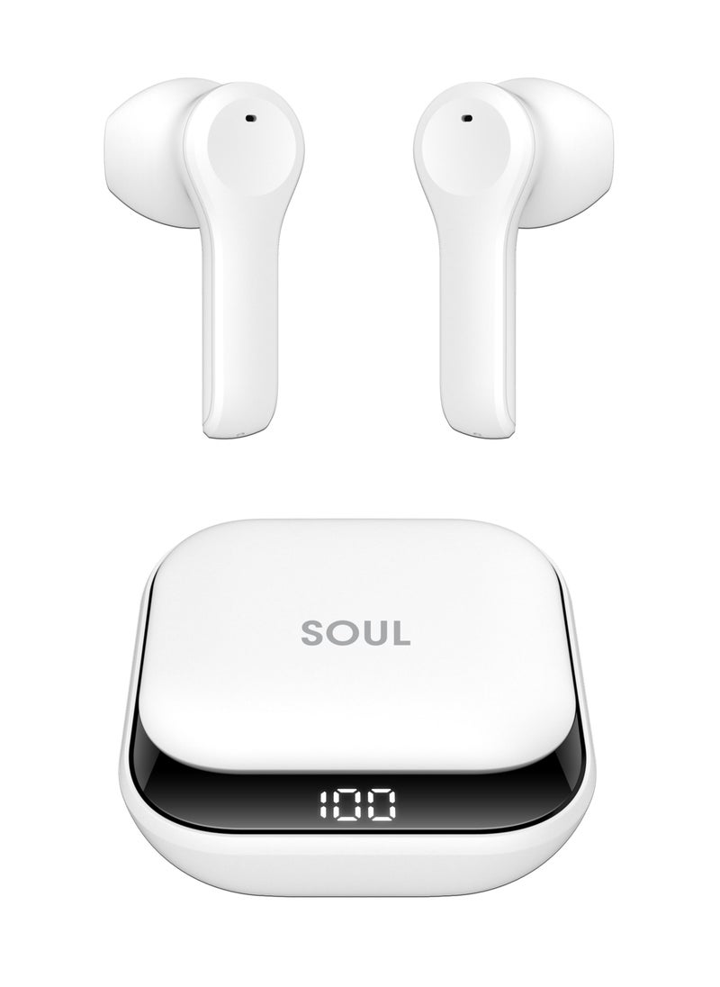 Xcell Soul 9 Pro Ear Buds, with 7hrs talk tiem & 100 hrs standby, compatible with most Android/iOS/Harmony OS devices (White)  - Image 3