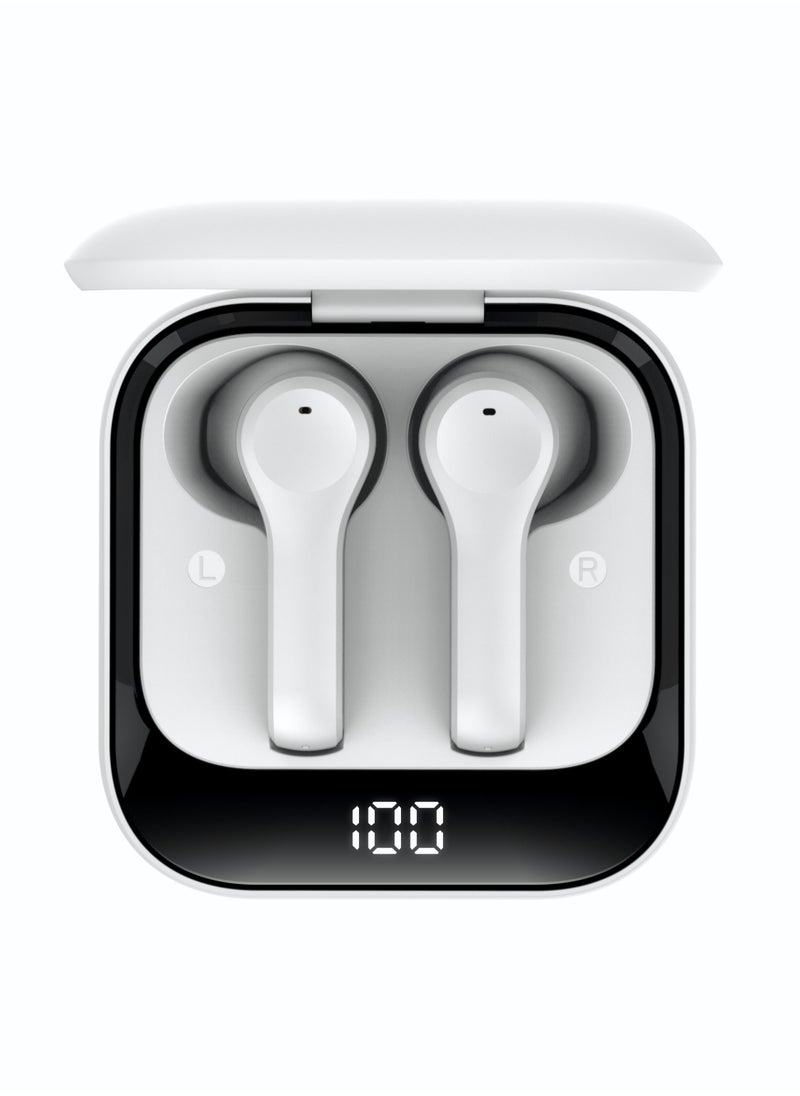 Xcell Soul 9 Pro Ear Buds, with 7hrs talk tiem & 100 hrs standby, compatible with most Android/iOS/Harmony OS devices (White)  - Image 1