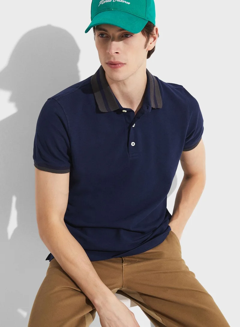 JUNE Essential Slim Fit Polo
