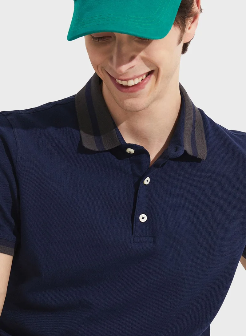 JUNE Essential Slim Fit Polo