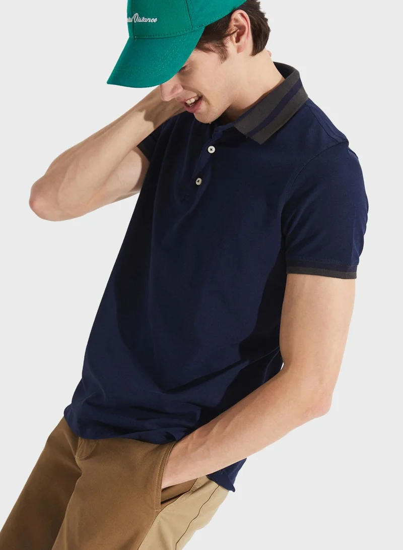 JUNE Essential Slim Fit Polo